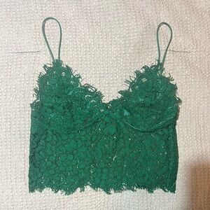 ‼️MOVING SAME ❗️ Zara Lace Crop Top